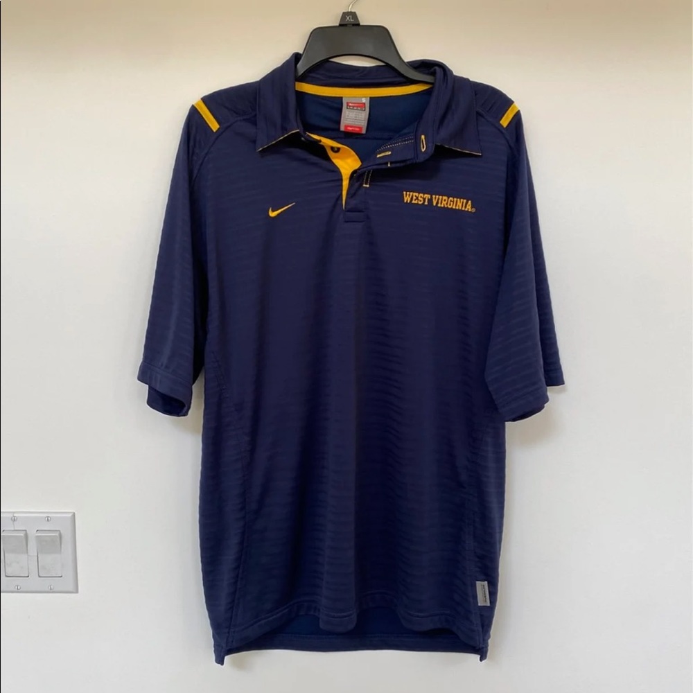 Nwot WVU S nike mens polo S mountaineers West Virginia
